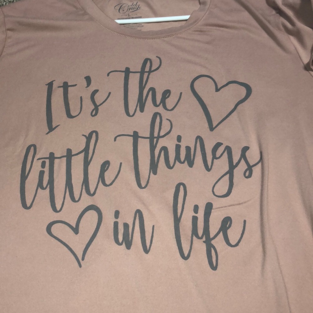 Pink and grey t shirt